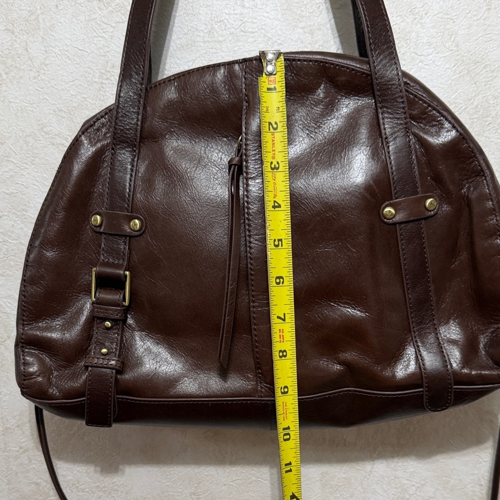 HOBO Rich Brown Leather Shoulder Bag - Picture 5 of 8